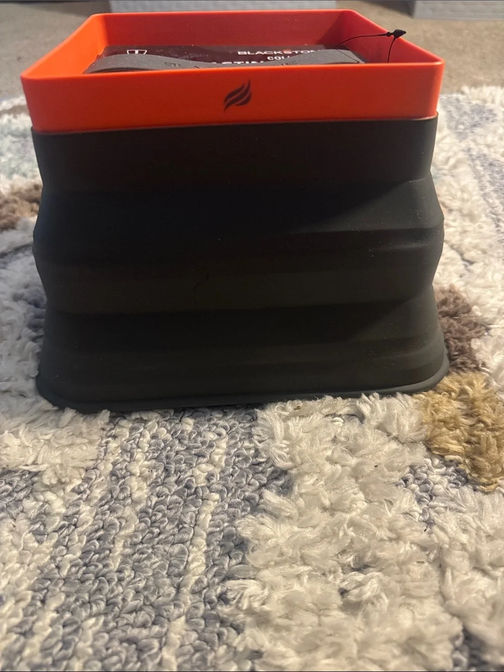 Blackstone Orange and Gray Collapsible Basting Dome & Serving Bowl